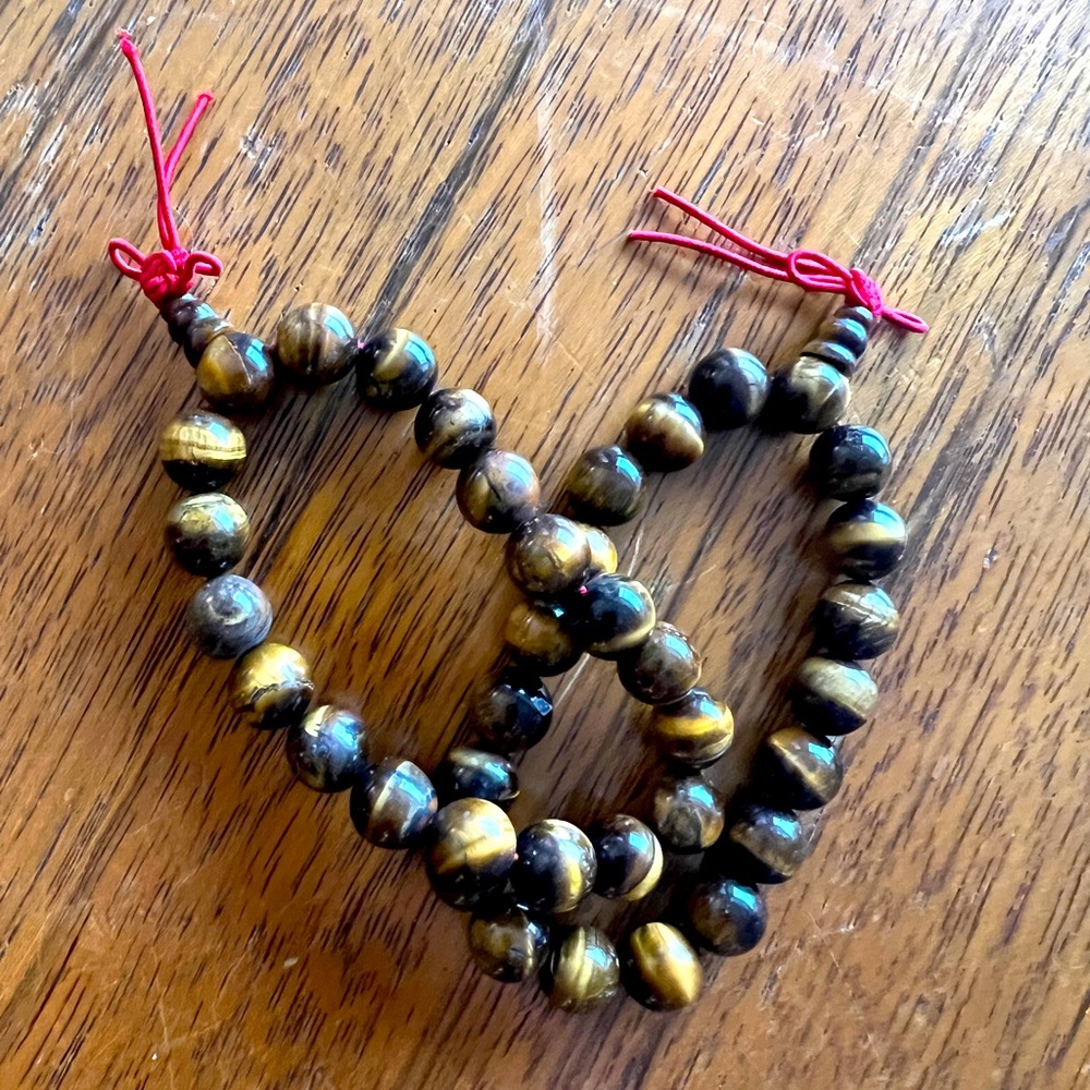 Tigers Eye Mala Bead Bracelets